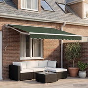 Telo di ricambio per tenda da sole Verde Scuro 4,5 × 3 m 964760
