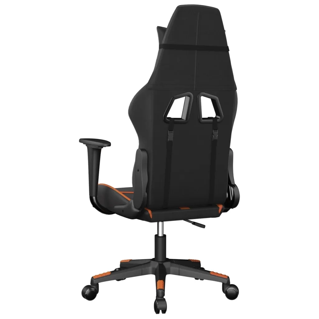 Sedia da Gaming | Sedia da e-sports Nero e Arancione in Similpelle