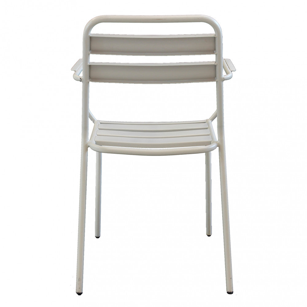 Sedia Bristol Impilabile 51x52x81 h cm in Acciaio Tortora