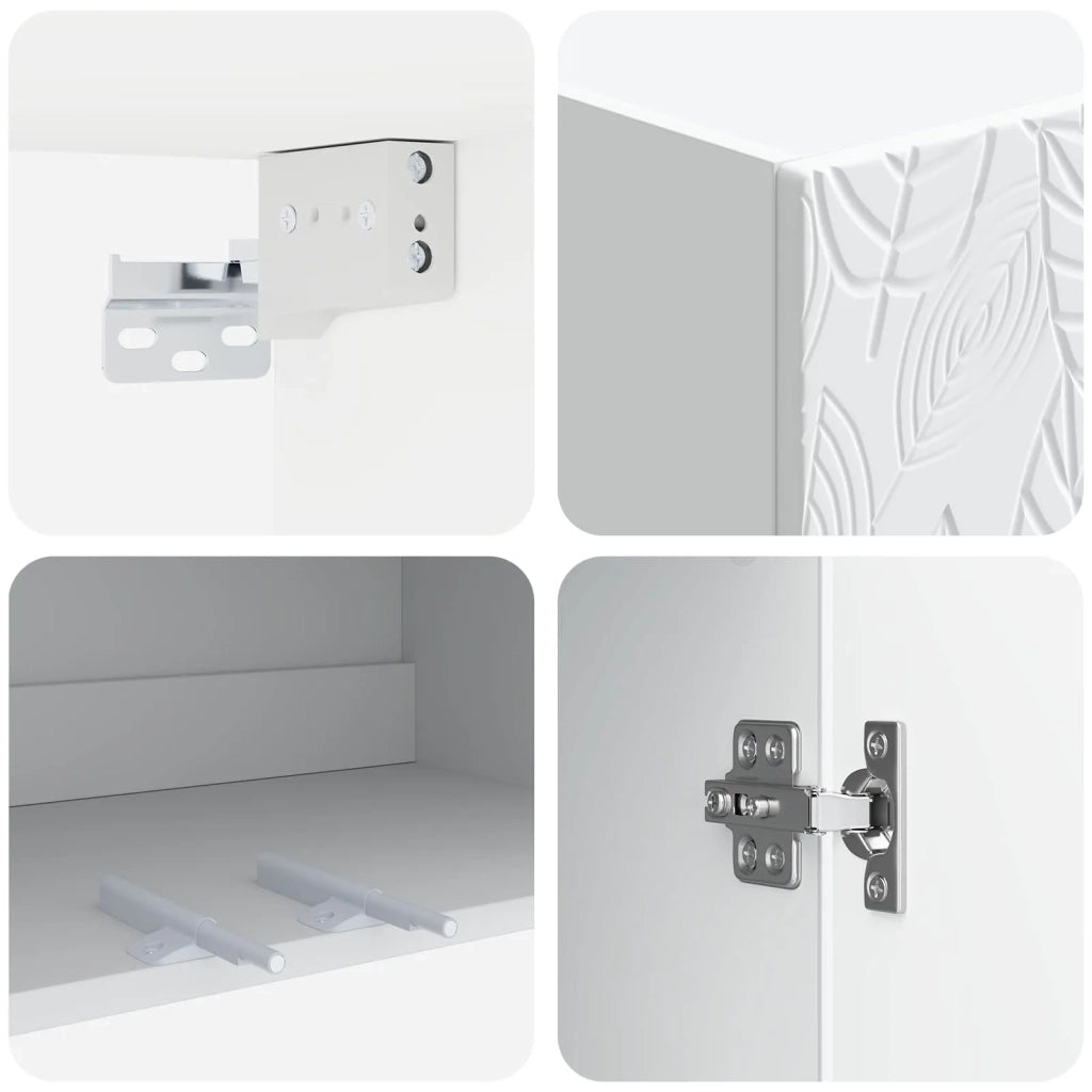 Mobiletto a muro Bianco 59 x 31 x 60 cm Legno ingegnerizzato 898745