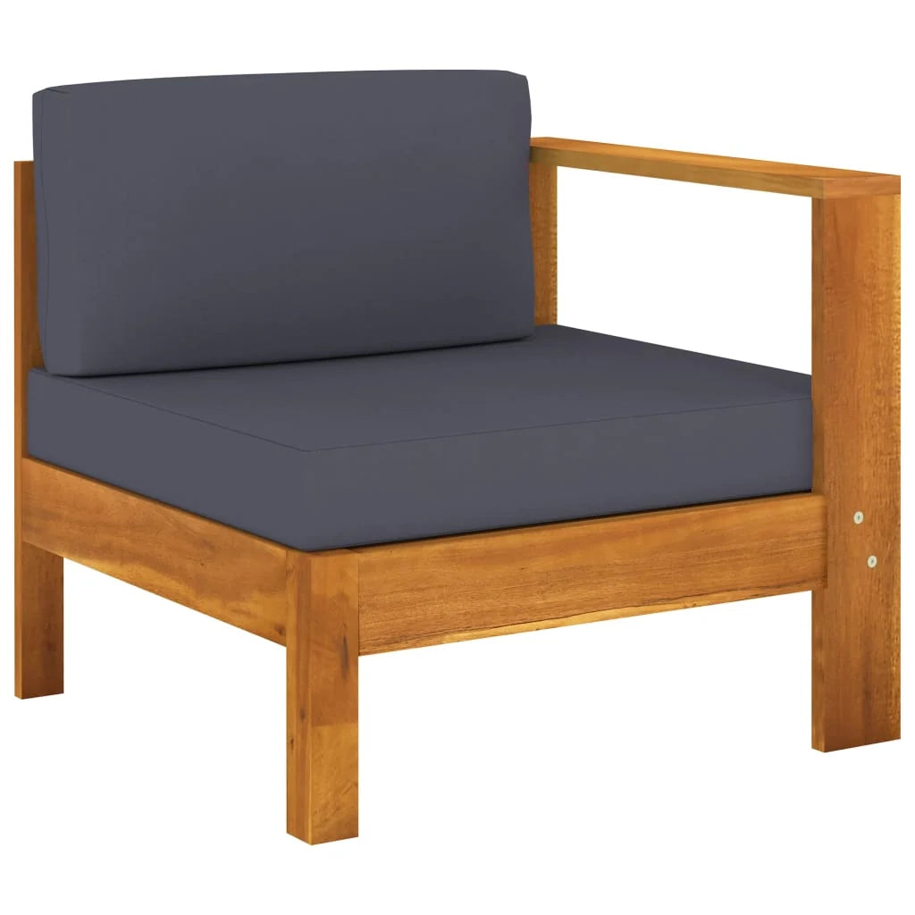 Set di mobili da giardino per esterni 8 pezzi con cuscini legno di acacia grigio scuro 02_0017593