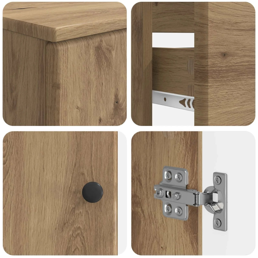 Set di armadietti da bagno in 3 pezzi BREDA Rovere Artigianale 3417809