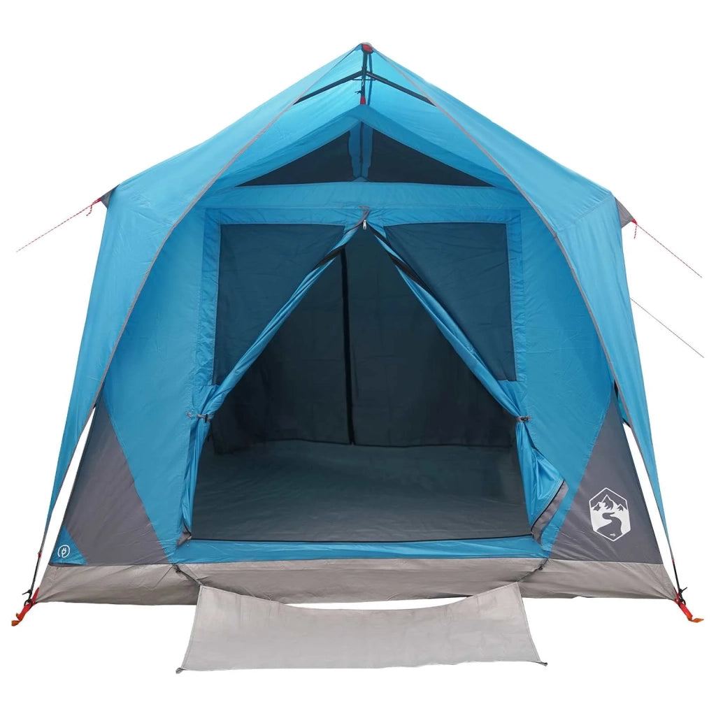 Tenda a tunnel con tetto Blu 10 persone Poliestere e Acciaio 42028662