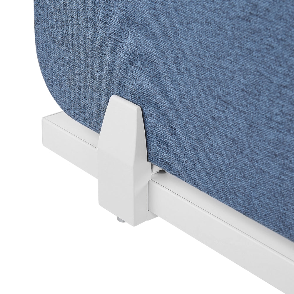Pannello Divisorio Blu Fonoassorbente 120 x 40 cm in Plastica PET per Scrivania