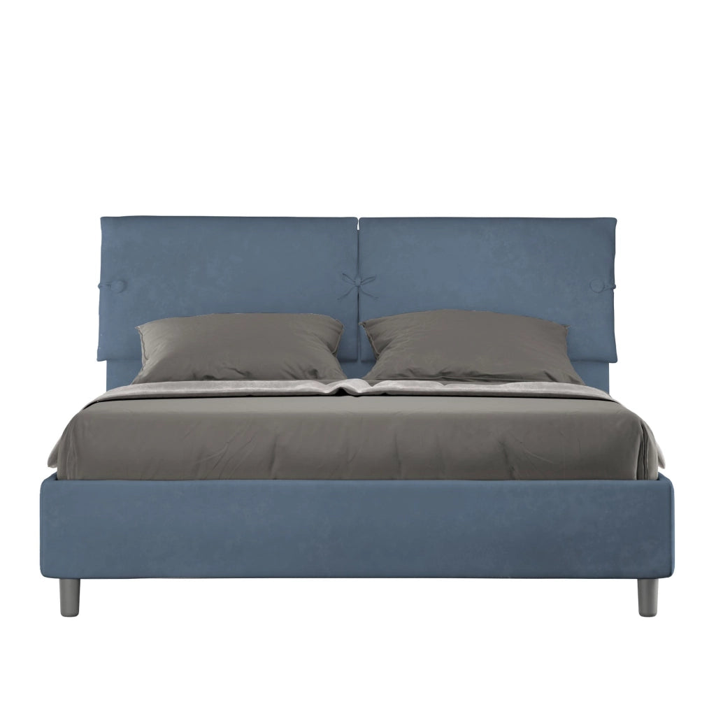 Letto Matrimoniale 160x190 cm con Rete Sleeper Blu