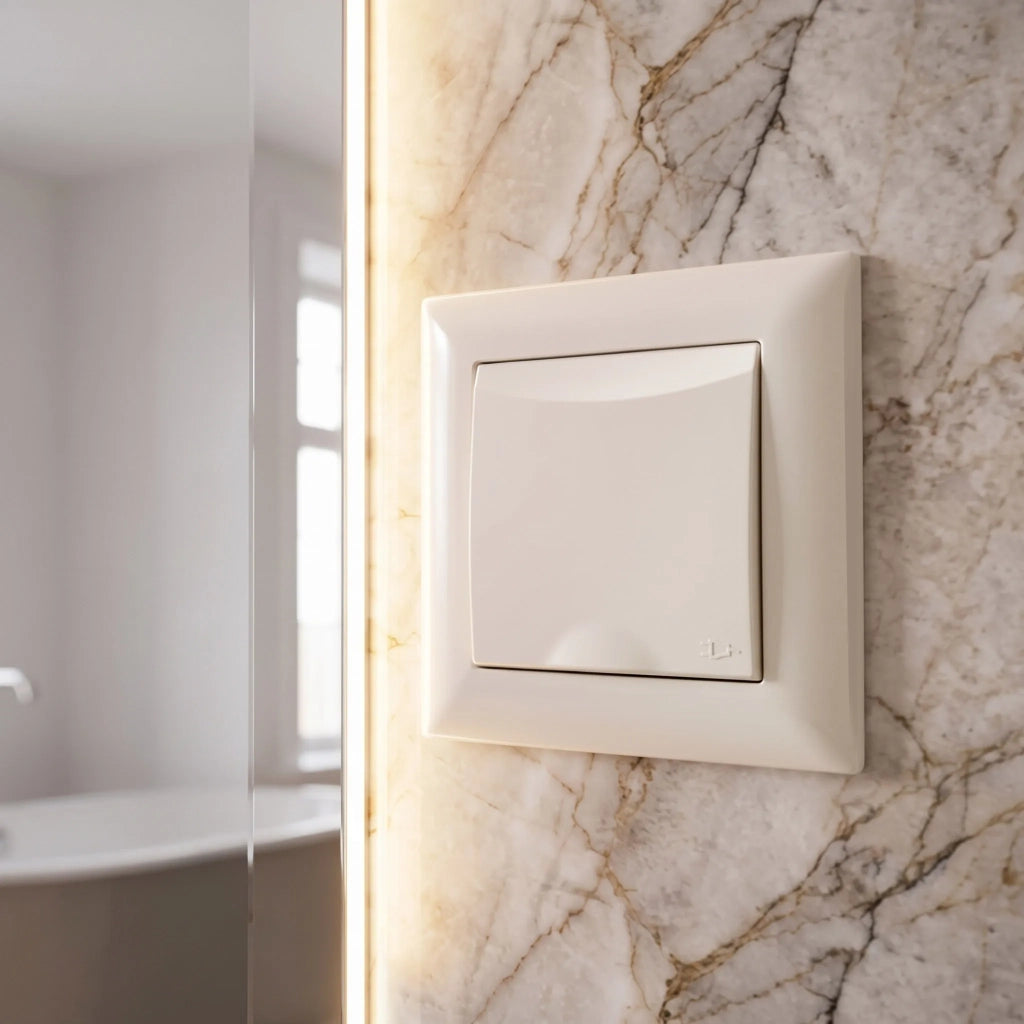 Presa Singola Con Messa A Terra E Coperchio Oste Jnh005-g Beige