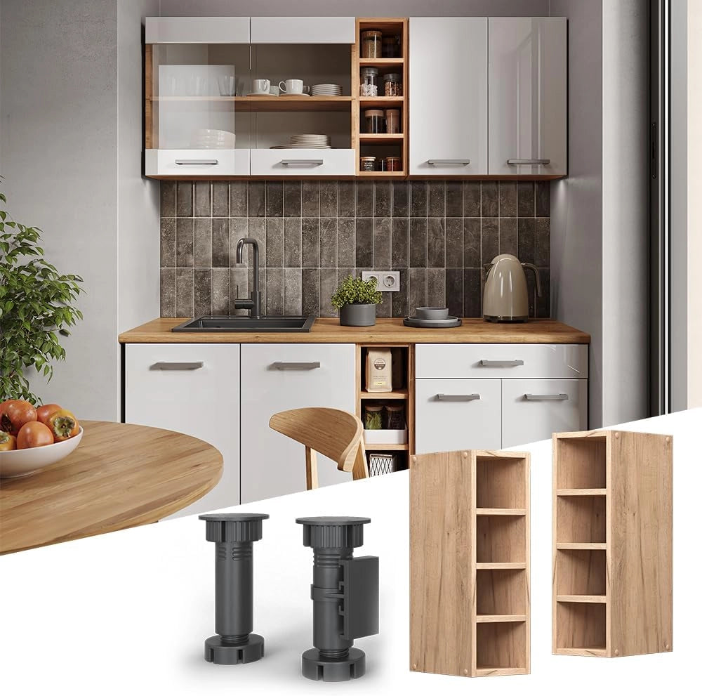 Pensile R-Line, Quercia dorata, 20 cm, per la libera combinazione all'interno di sistemi cucina modulari