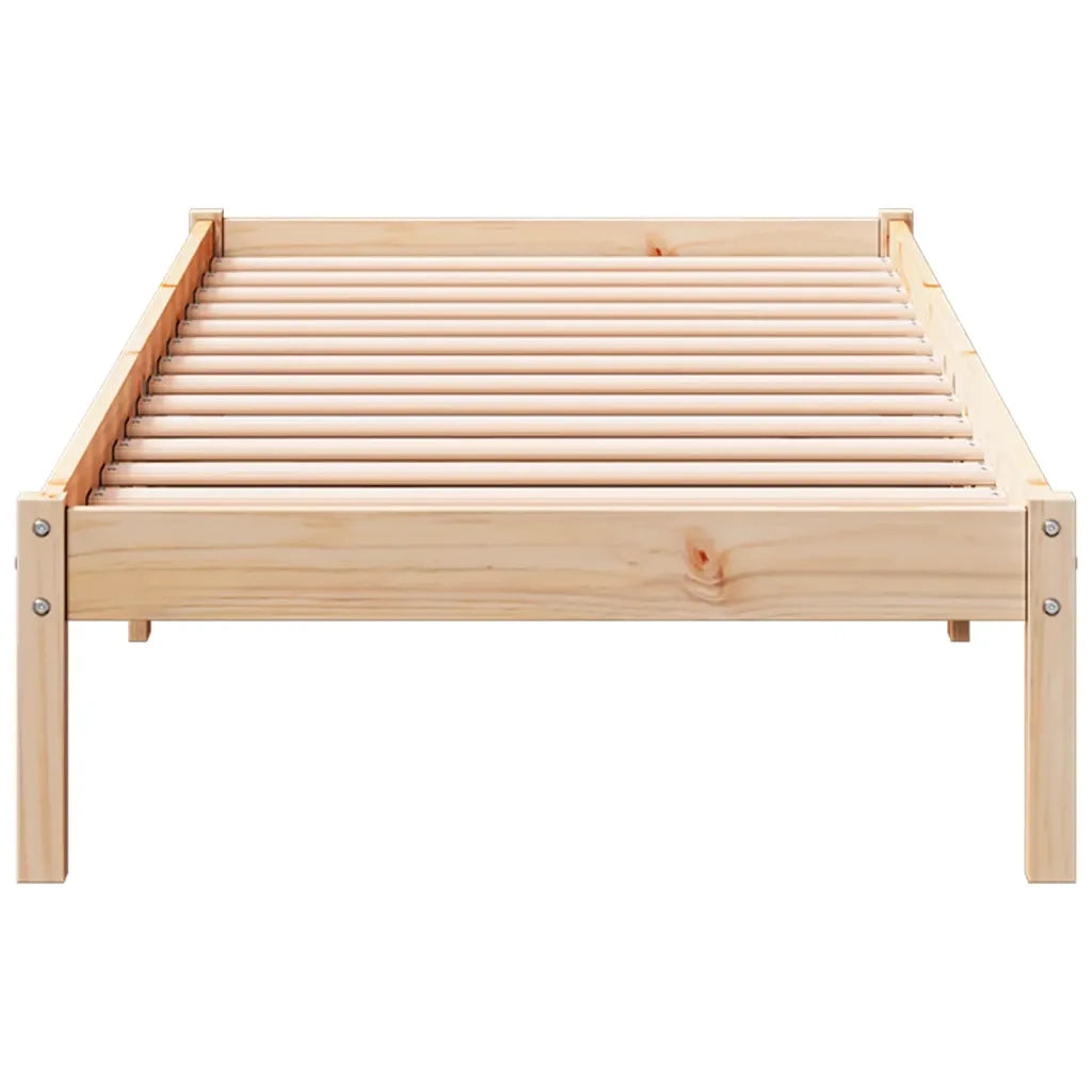 Letto Extra Lungo senza Materasso 90x220 cm in Legno di Pino