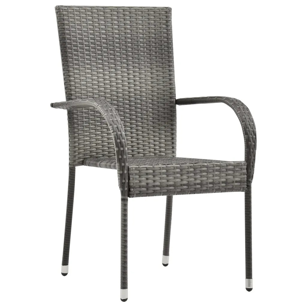 Set Mobili da Pranzo per Giardino 5 pz Grigio 3072129