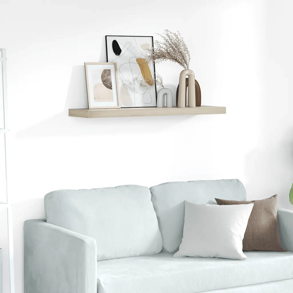 Scaffale a Parete Rovere 90x23,5x3,8 cm in MDF cod mxl 32966