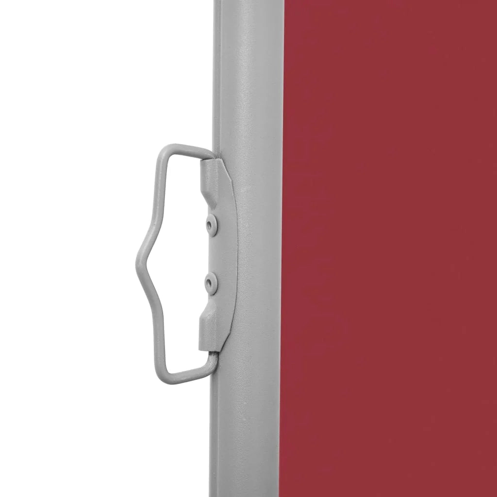 Tenda da sole laterale retrattile/schermo privacy per patio giardino terrazza balcone rosso 100 x 1000 cm 02_0007450
