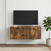 Mobile Porta TV da Muro 78,5 x 31 x 30 cm Rovere Fumo 899230