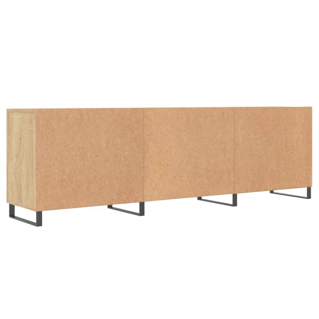 Mobile TV multimediale scaffale TV mobile TV sala da pranzo soggiorno camera da letto rovere Sonoma 150 x 30 x 50 cm legno ingegnerizzato marrone 02_0027484