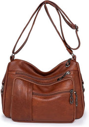 Borsa con cinturino regolabile, spalla in pelle PU, borsa impermeabile per viaggi, shopping, lavoro e uso quotidiano