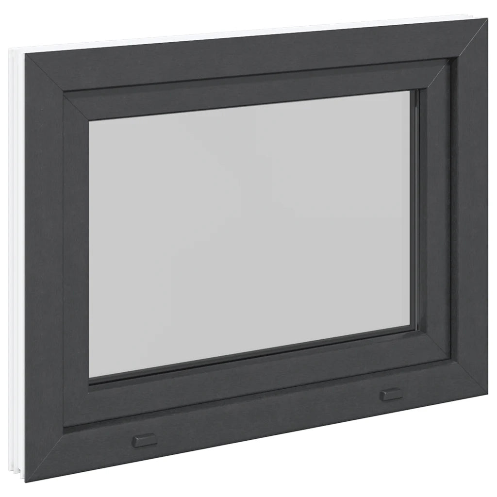 Finestra da cantina "RISOR" 80x70 cm anta-ribalta DIN destra antracite 4108441