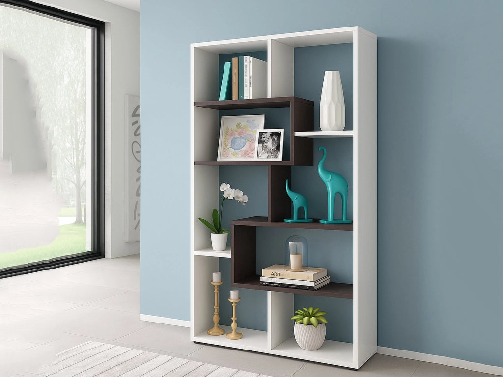 Biblioteca Arconnor, Libreria 6 Ripiani, 80x25x180h cm Bianco