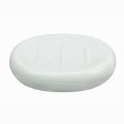 Trade Shop - Piattino Per Sapone Ceramica Bianco Portasaponetta Moderno Accessori Bagno 79246 -