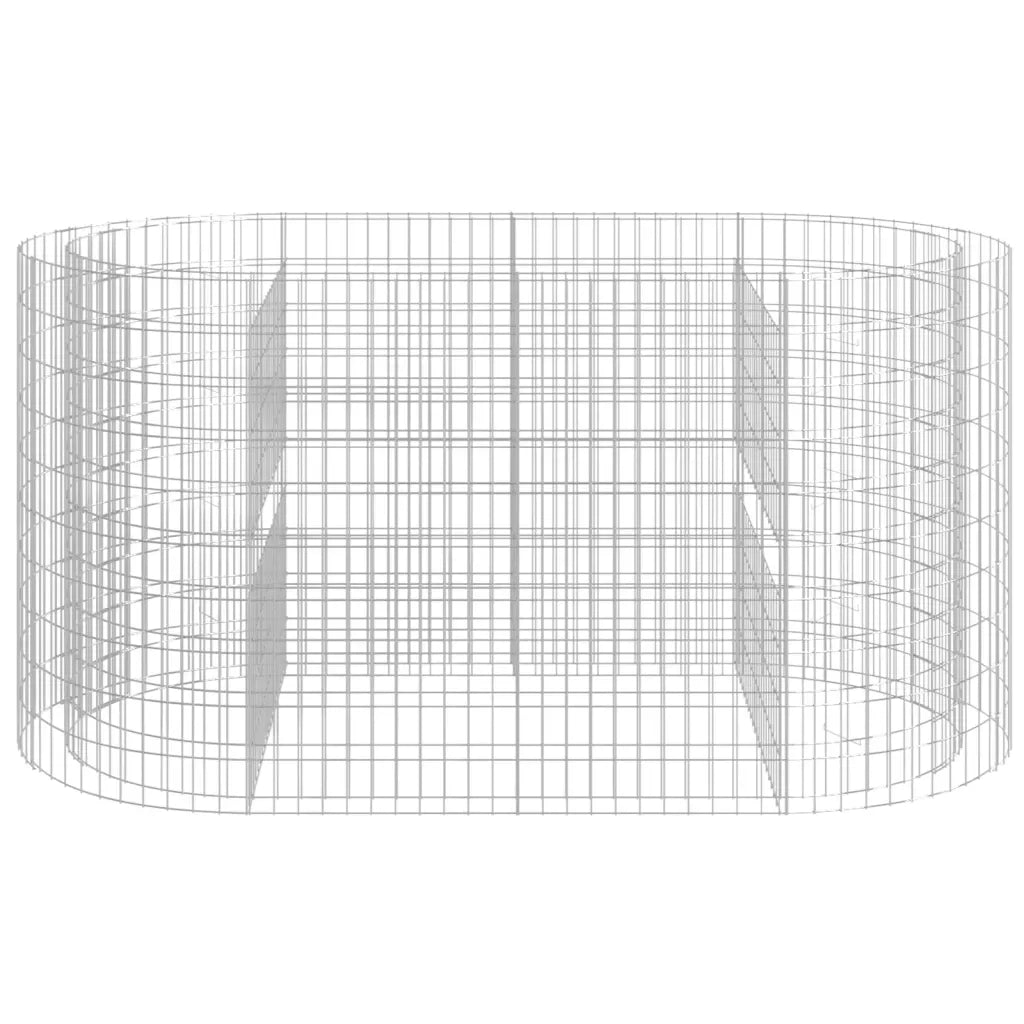 Gabbione con Letto Rialzato in Ferro Zincato 200x100x100 cm 152045