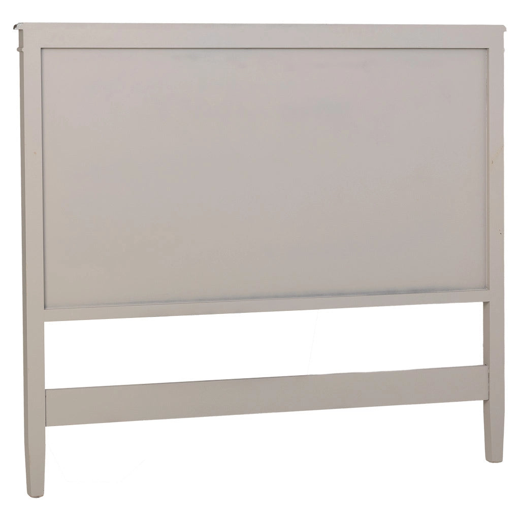 Testiera in legno con griglia grigio 150x6x130