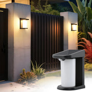 ZMH Lampada da Parete Solare Esterna con Sensore di Movimento per Giardino 2 Modalità 3000K Luce Calda LED