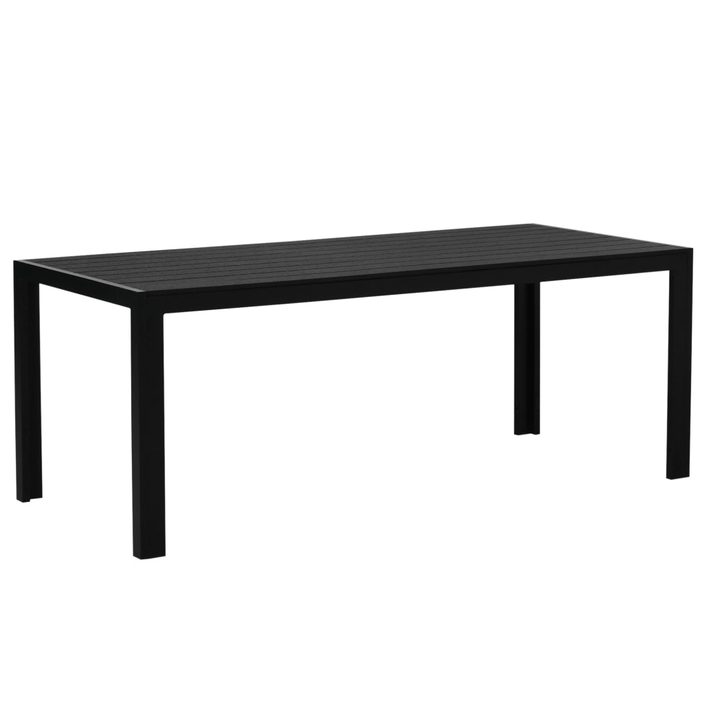 Tavolo da pranzo esterno ¨C zephmum ¨C Nero, Plastica, 190x84.5x72 cm