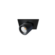 Nano Oxo Faretto LED da incasso quadrato orientabile 4W 45° Tecnologia Switch CCT 2700K 3200K 4000K Finitura Nero Opaco design moderno professionale