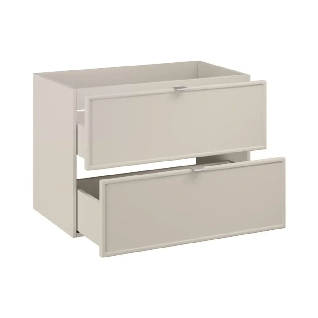 Set da bagno BRAZZA: mobile sotto lavabo 80cm + lavabo incassato rettangolare