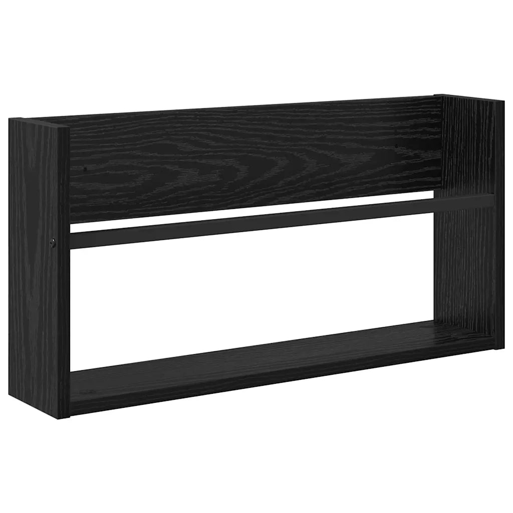 Scaffale per riviste Rovere Nero 60 x 12 x 30 cm CFW2323599