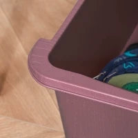 Cassettiera in Plastica Colorata per Cameretta con 3 Cassetti, Arredamento Casa e Asilo 37x37x56.5cm Rosa