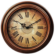 Orologio da Parete 12", senza Ticchettio, Stile Vintage per Soggiorno, Cucina, Camera da Letto, Casa - Mocha