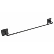 Porta Asciugamani 45 a Parete Nero Opaco in Acciaio Verniciato  leghe metalliche e SAN Mod. Cold Wind Black