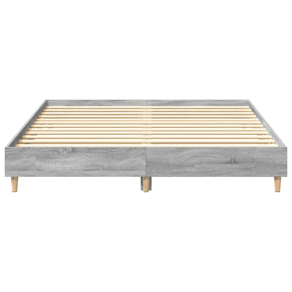 Giroletto senza Materasso-Struttura Letto Grigio Sonoma 150x200 cm Truciolato