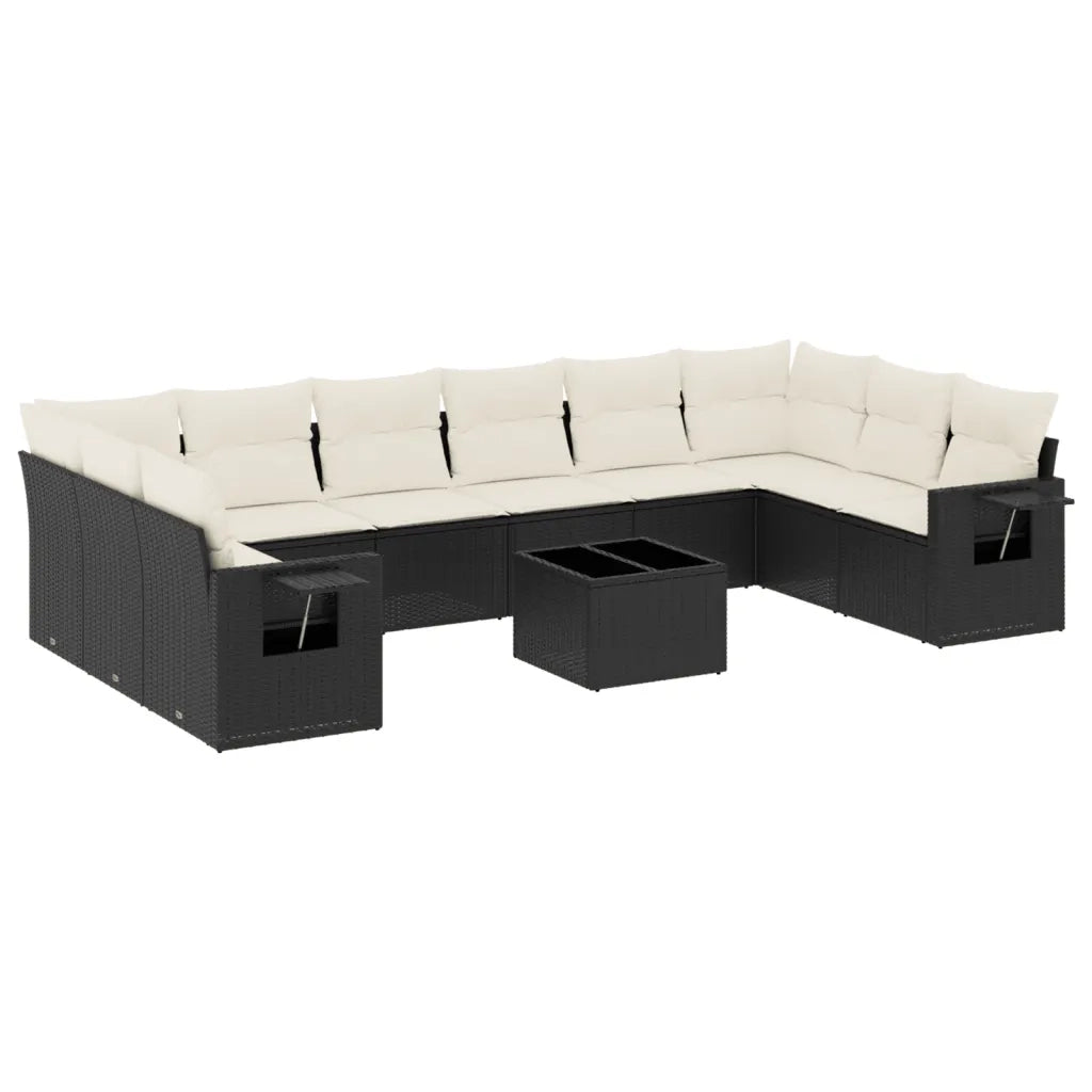 Set Divani da Giardino 11 pz con Cuscini in Polyrattan Nerocod mxl 116188