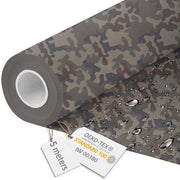 Tela Acquaparante in Canapa - Tessuto per metro 160 cm largo - Tela impermeabile 220 g/m2 600D - Tessuto in PVC Acquaparante per metro Camo 5M