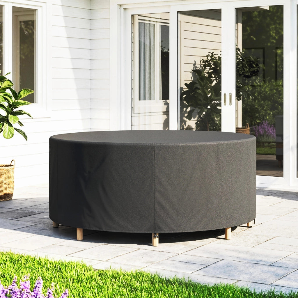 Copertura per Mobili da Giardino Invernale Impermeabile Anti-UV ¨C zephmum ¨C 214x70 cm Nero