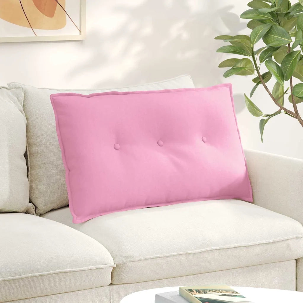 Cuscino per Schiena Rosa 80 x 19 x 50 cm Tessuto 42014716