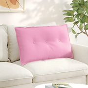Cuscino per Schiena Rosa 80 x 19 x 50 cm Tessuto 42014716