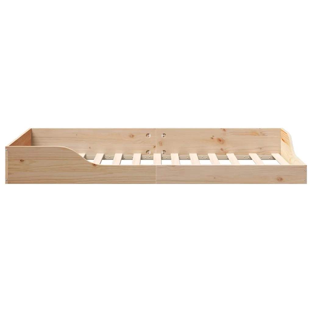 Letto singolo | Letto per adulti | Struttura del letto Marrone 75 x 190 cm Pino massello