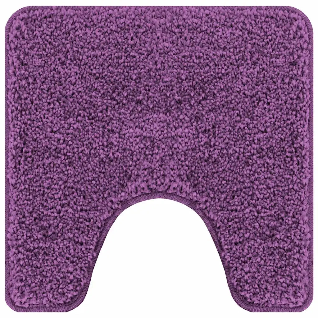 Tappeto Antiscivolo per Bagno con Taglio per Toilette Viola 4019822