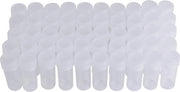 50 pezzi di flaconcino da 5 ml formato viaggio, contenitore trasparente di plastica mini con coperchio per piccoli oggetti.
