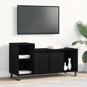 Mobile TV  Nero Rovere 100x35x55 cm Legno ingegnerizzato