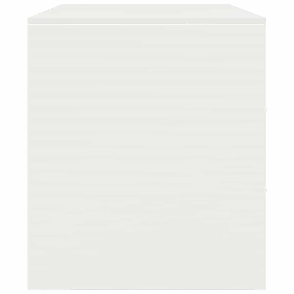 Mobile TV multimediale scaffale TV mobile TV sala da pranzo soggiorno camera da letto 67 x 39 x 44 cm acciaio bianco 02_0026144