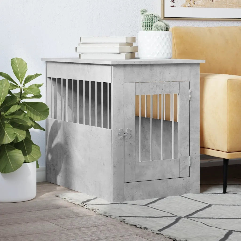 Gabbia Cani Arredamento Grigio Cemento 55x80x68cm Multistratocod mxl 108501