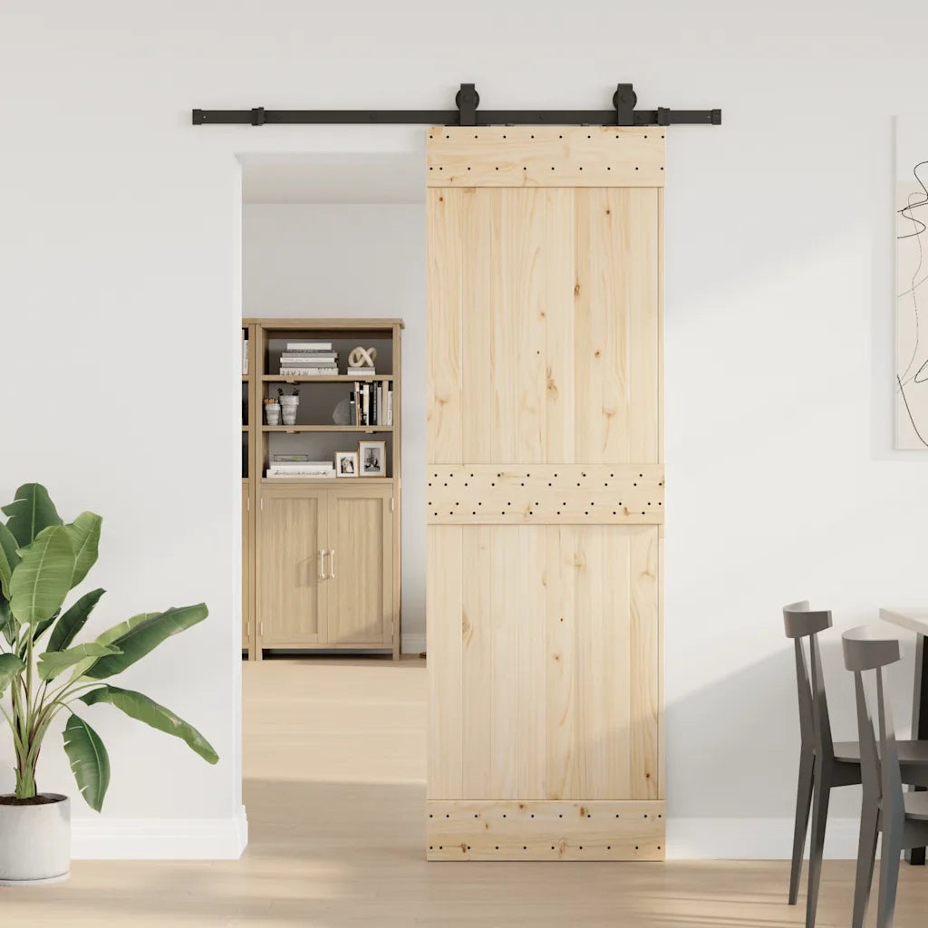 Kit di Binari per Porte Scorrevoli 152,5 cm Acciaio Nero CFW9964183