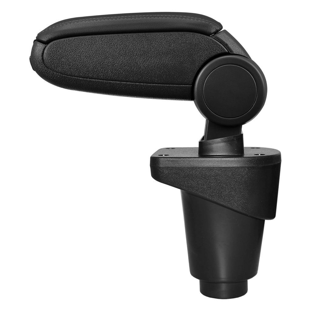 Bracciolo centrale per Fiat 500L con vano imbottito in similpelle nera con cuciture nere 03_0000437