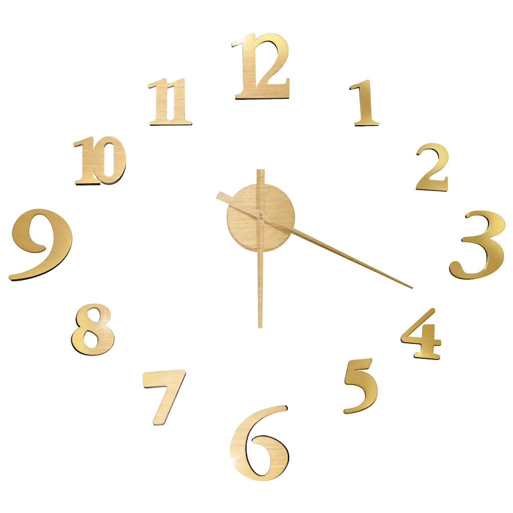 Orologio da Parete 3D Design Moderno Oro 100 cm XXL CFW9430497