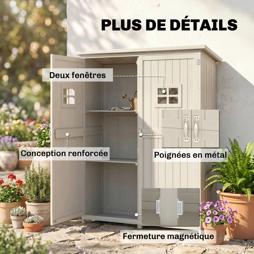Casetta da Giardino in Legno ¨C zephmum ¨C 127.5x50x164 cm