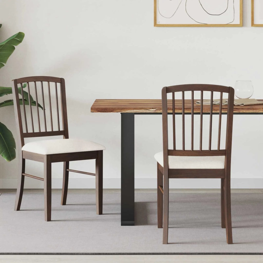 Sedie da pranzo 2 pz | Sedie da cucina Marrone Chiaro 50 x 52,5 x 91 cm