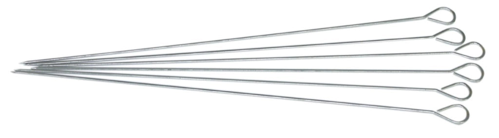 SPIEDINI P/BARBECUE 35 CM INOX AISI430 6 PZ