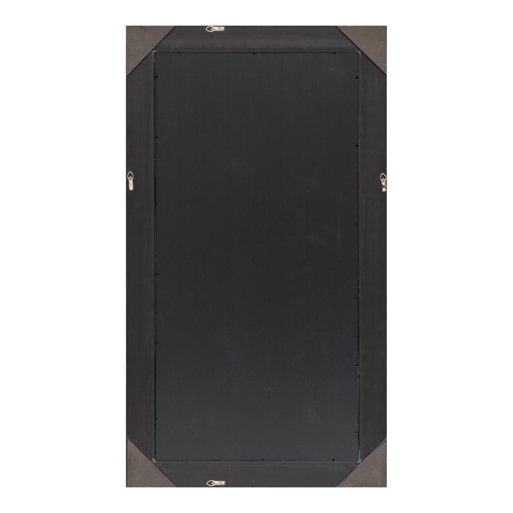 Specchio da Parete Ocre Cornice Decorativo a Nido d'Ape 114 x 64 cm Grigio Argento [en.casa]